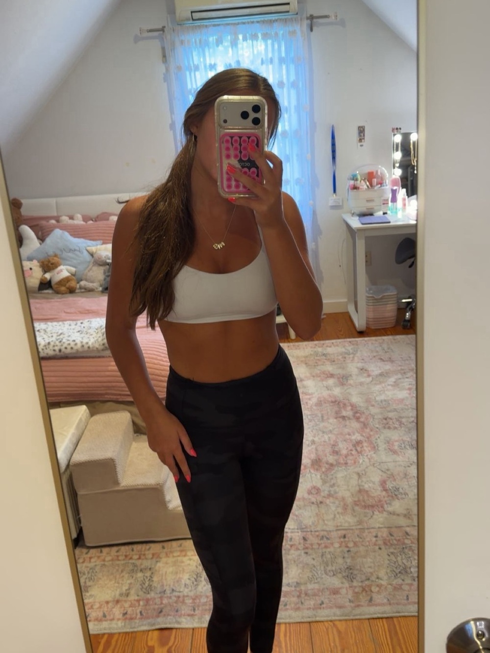 Lululemon Camouflage High-Waisted Black Leggings